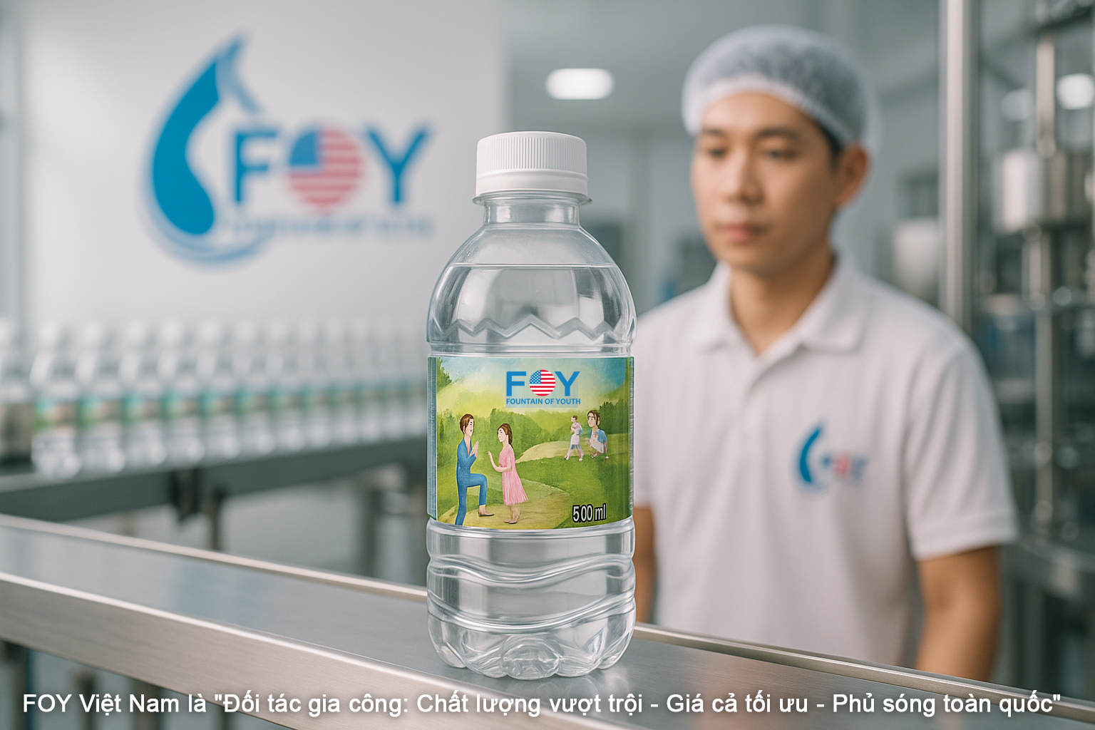 Giải pháp thương hiệu riêng đột phá với nước đóng chai 500ml in logo theo yêu cầu