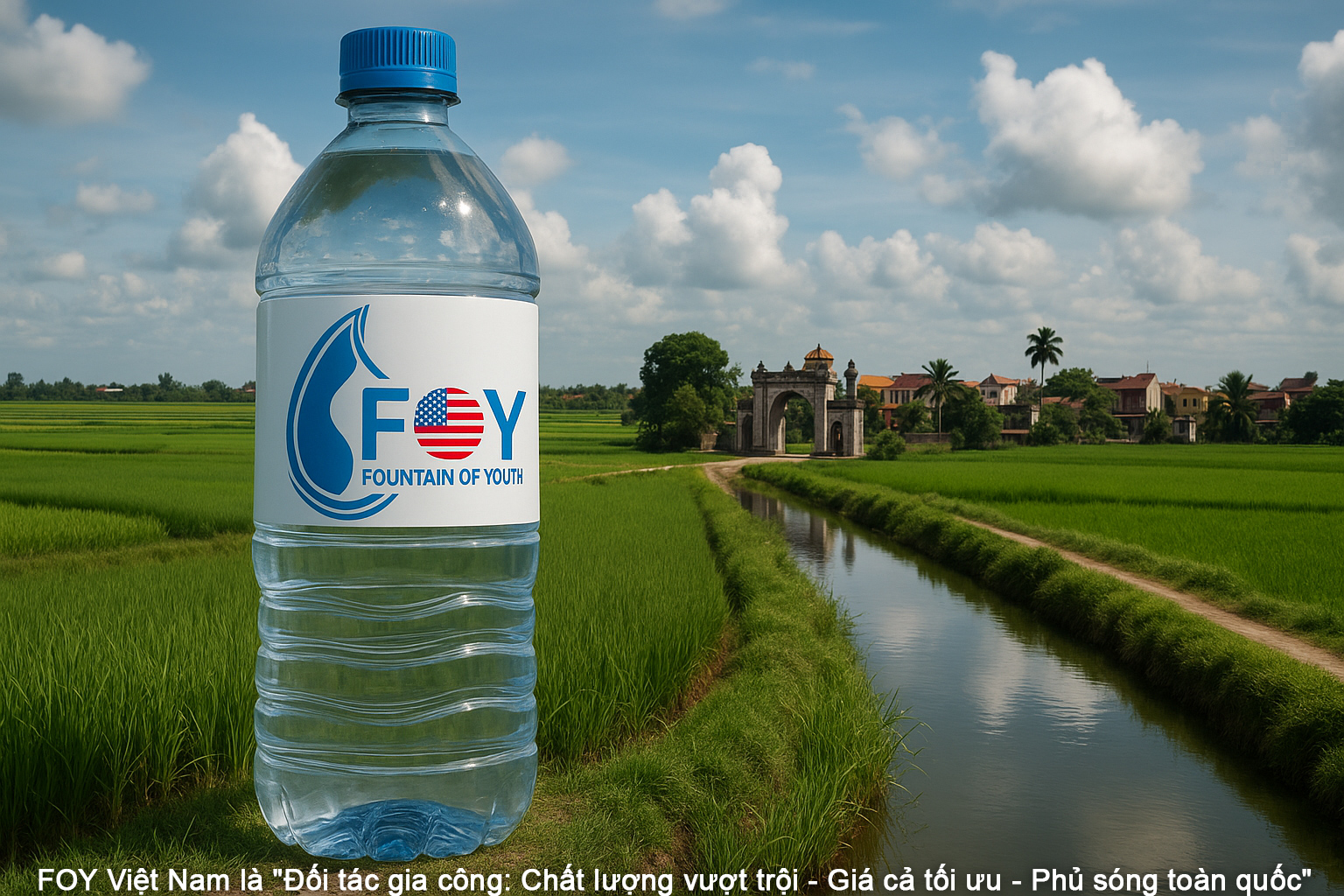 Gia công nước uống đóng chai in nhãn riêng tại Thái Bình