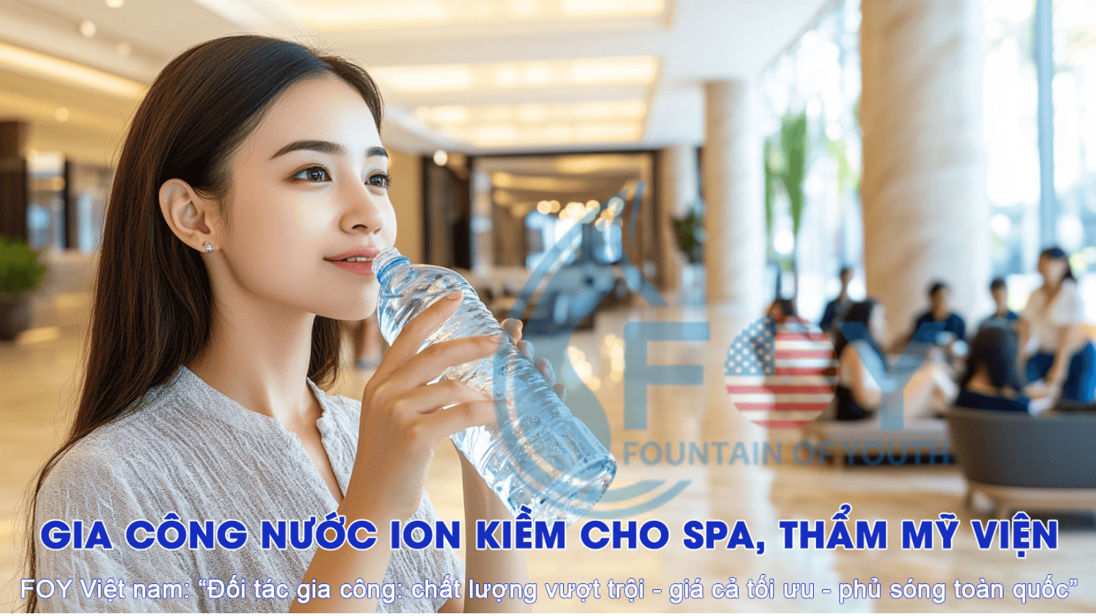 Gia công nước ion kiềm cho spa, thẩm mỹ viện