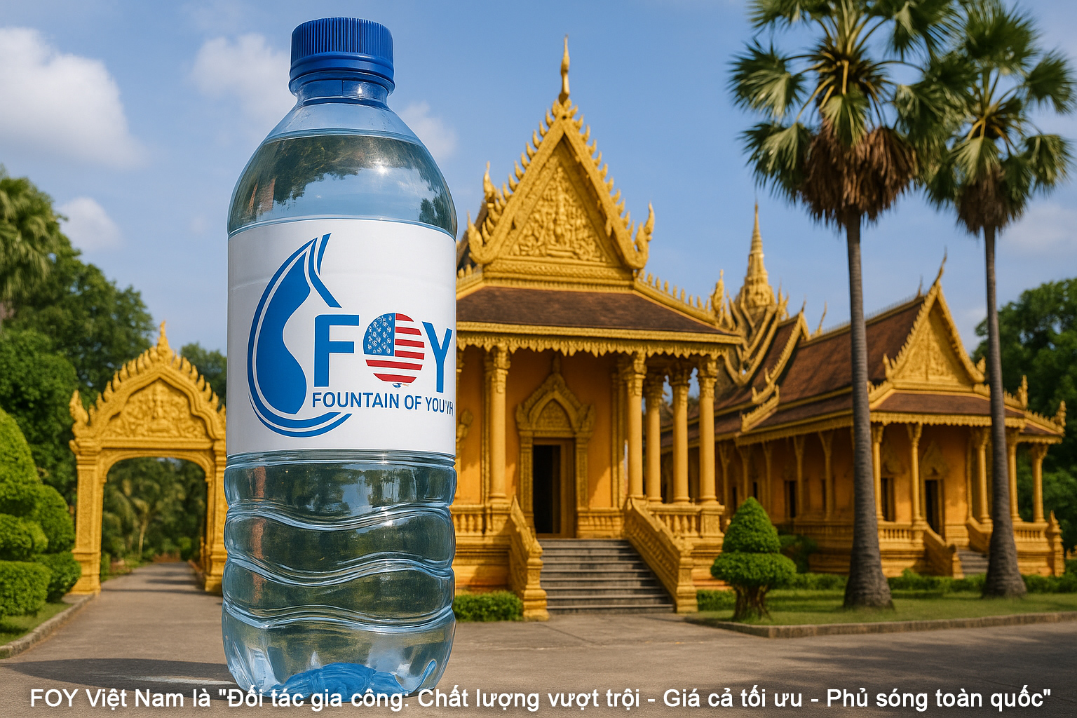 Gia công nước uống đóng chai tại Trà Vinh