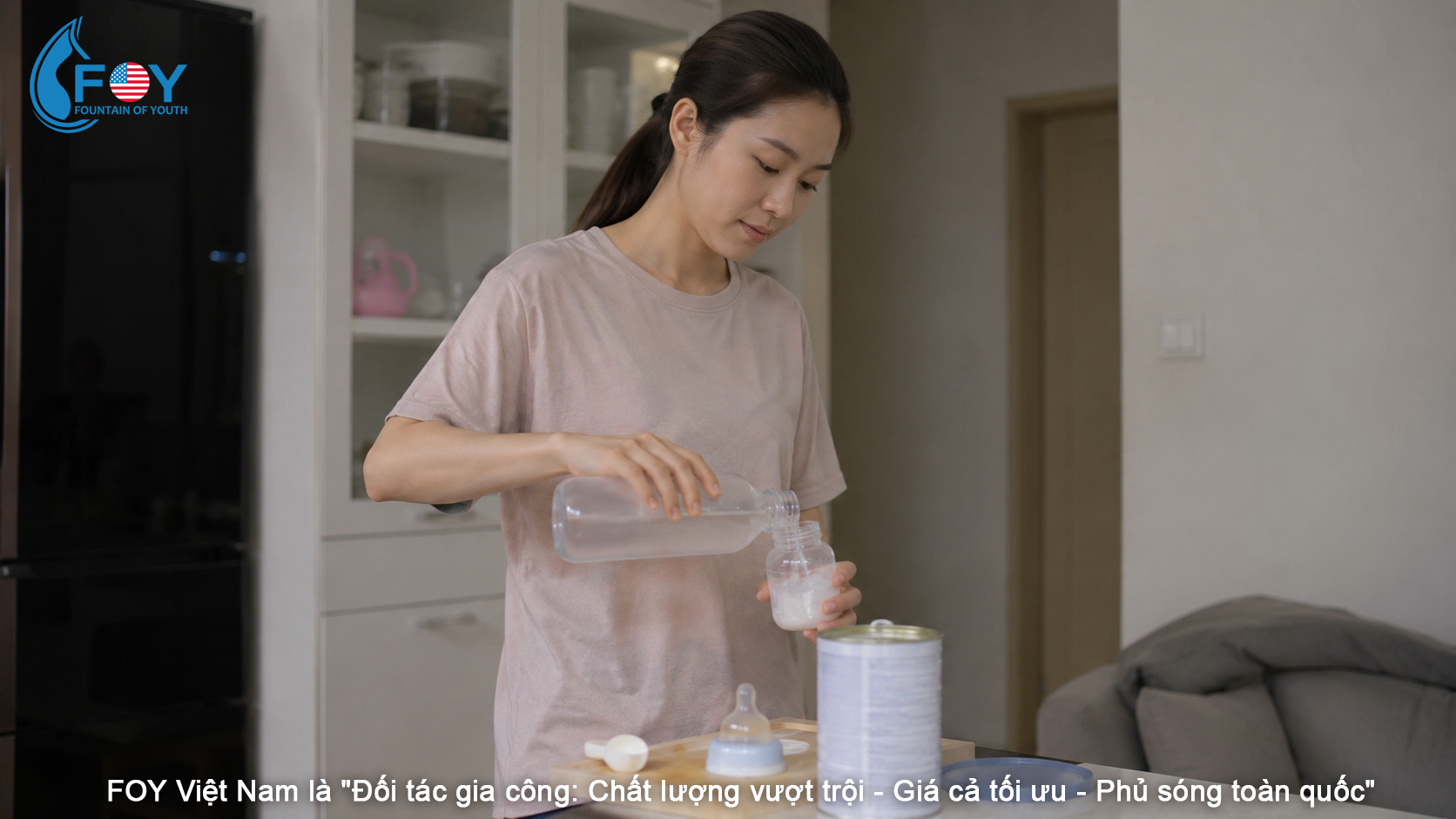 Gia Công Nước Tinh Khiết Pha Sữa – Giải Pháp An Toàn, Chuẩn Y Tế Cho Mẹ & Bé