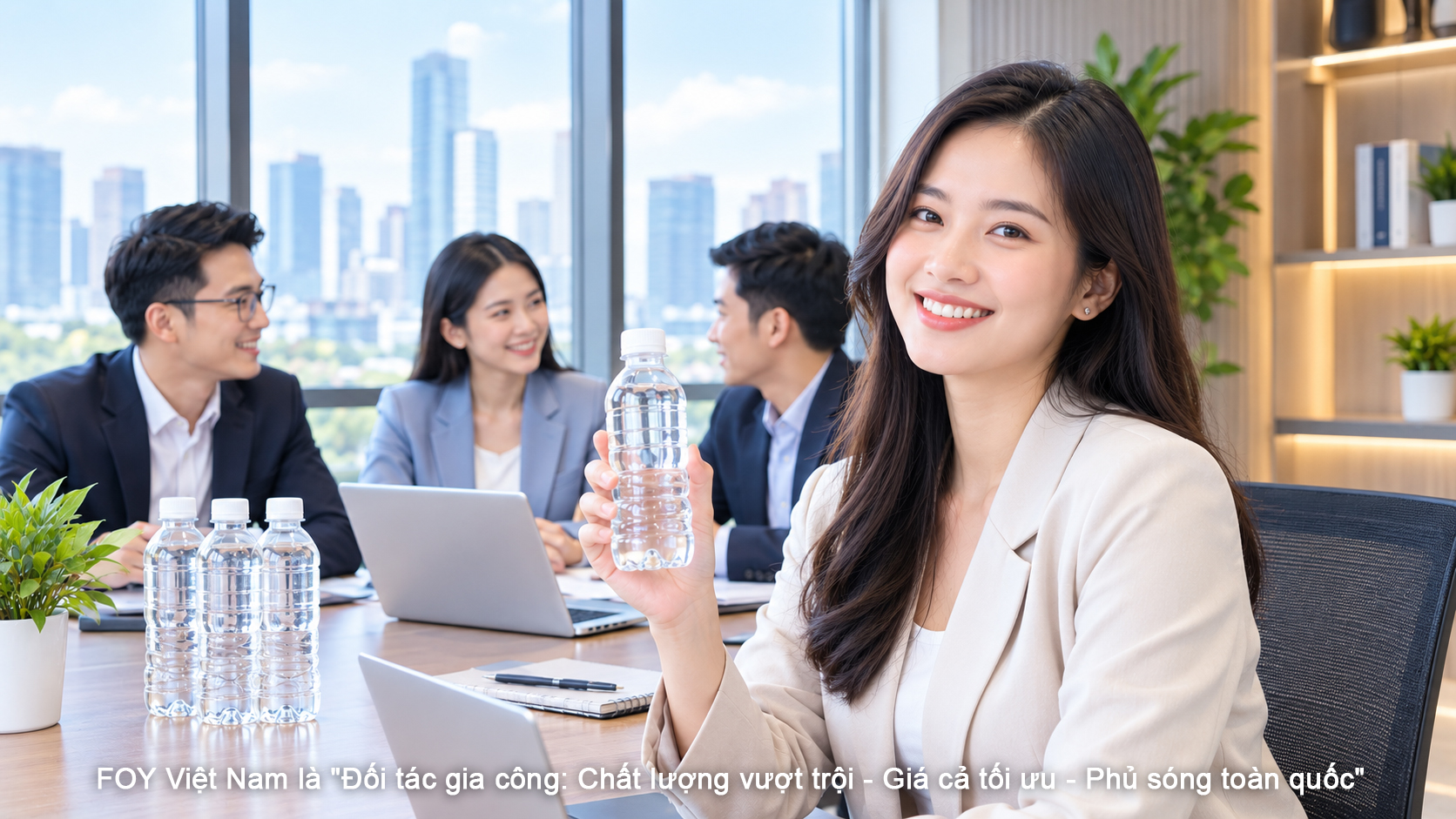 Gia công nước uống chai 350ml: Giải pháp xây dựng thương hiệu nước uống nhãn riêng cho doanh nghiệp