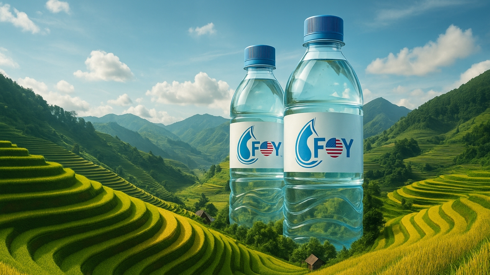 Gia công nước uống đóng chai in nhãn riêng cho doanh nghiệp Yên Bái