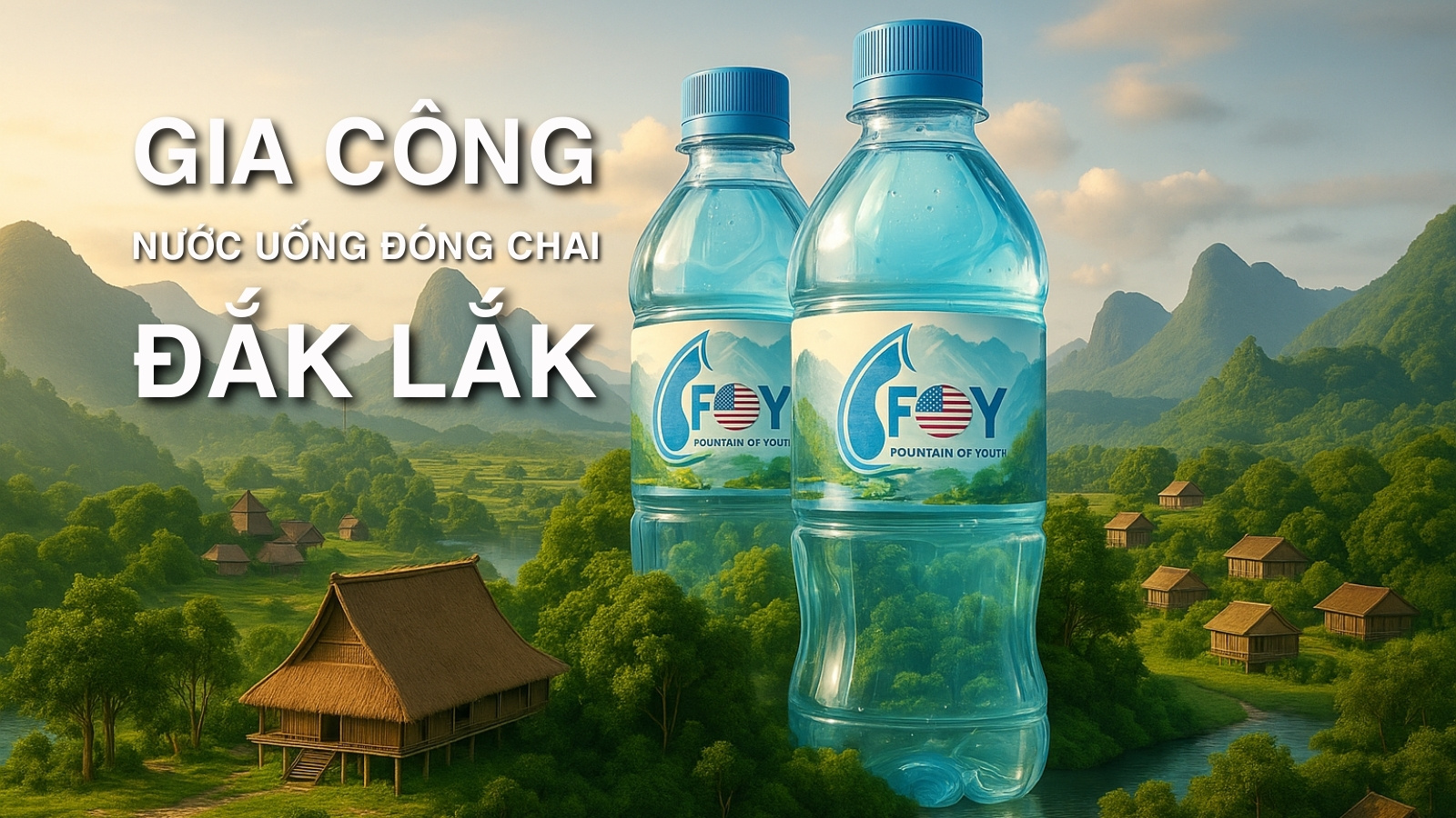 Gia công nước uống đóng chai ở Đắk Lắk