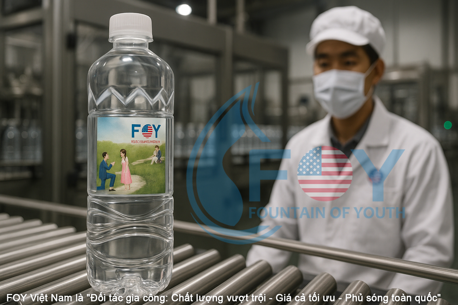 Gia Công Nước Đóng Chai QR Code Thương Hiệu Riêng – Lối Đi Khác Biệt Để Tăng Trưởng Bền Vững