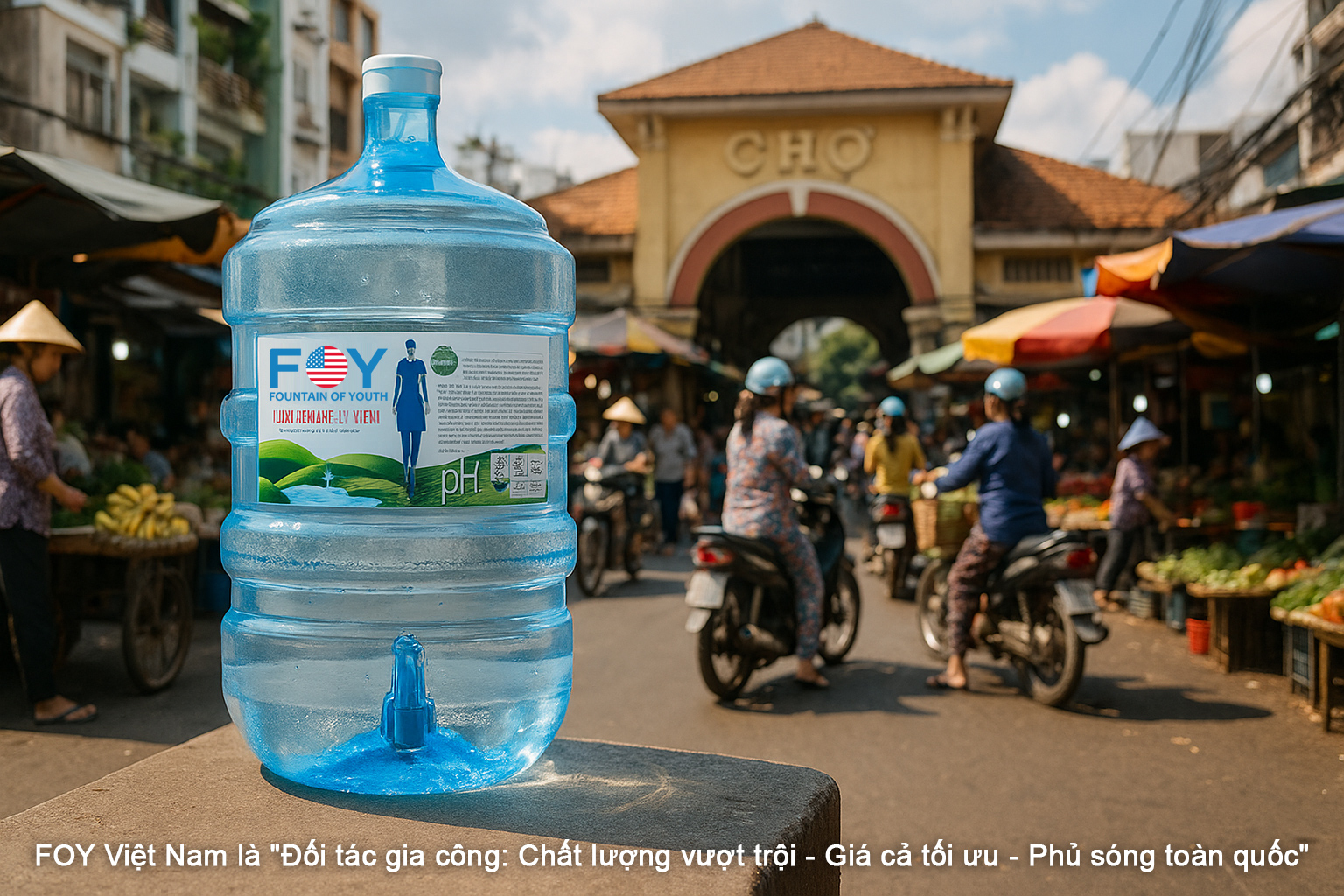 Miễn Phí Giao Nước Uống Gần Chợ Gò Vấp