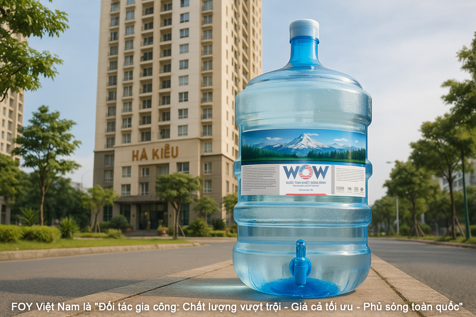 Không Cần Cọc Vỏ Đổi Nước Bình Tại Chung Cư Hà Kiều