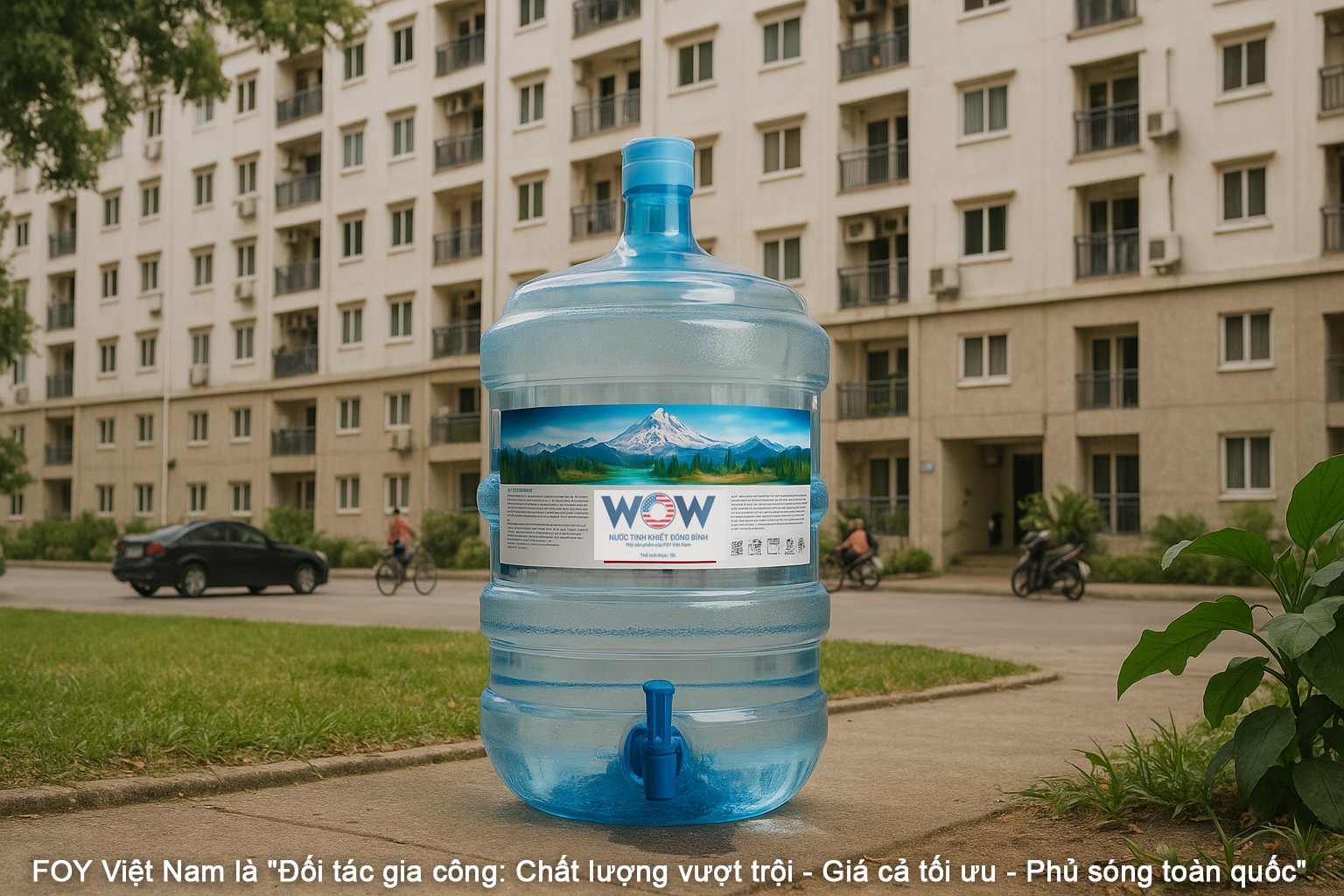 Không Cần Cọc Vỏ Đổi Nước Bình Tại Chung Cư Quân Đội