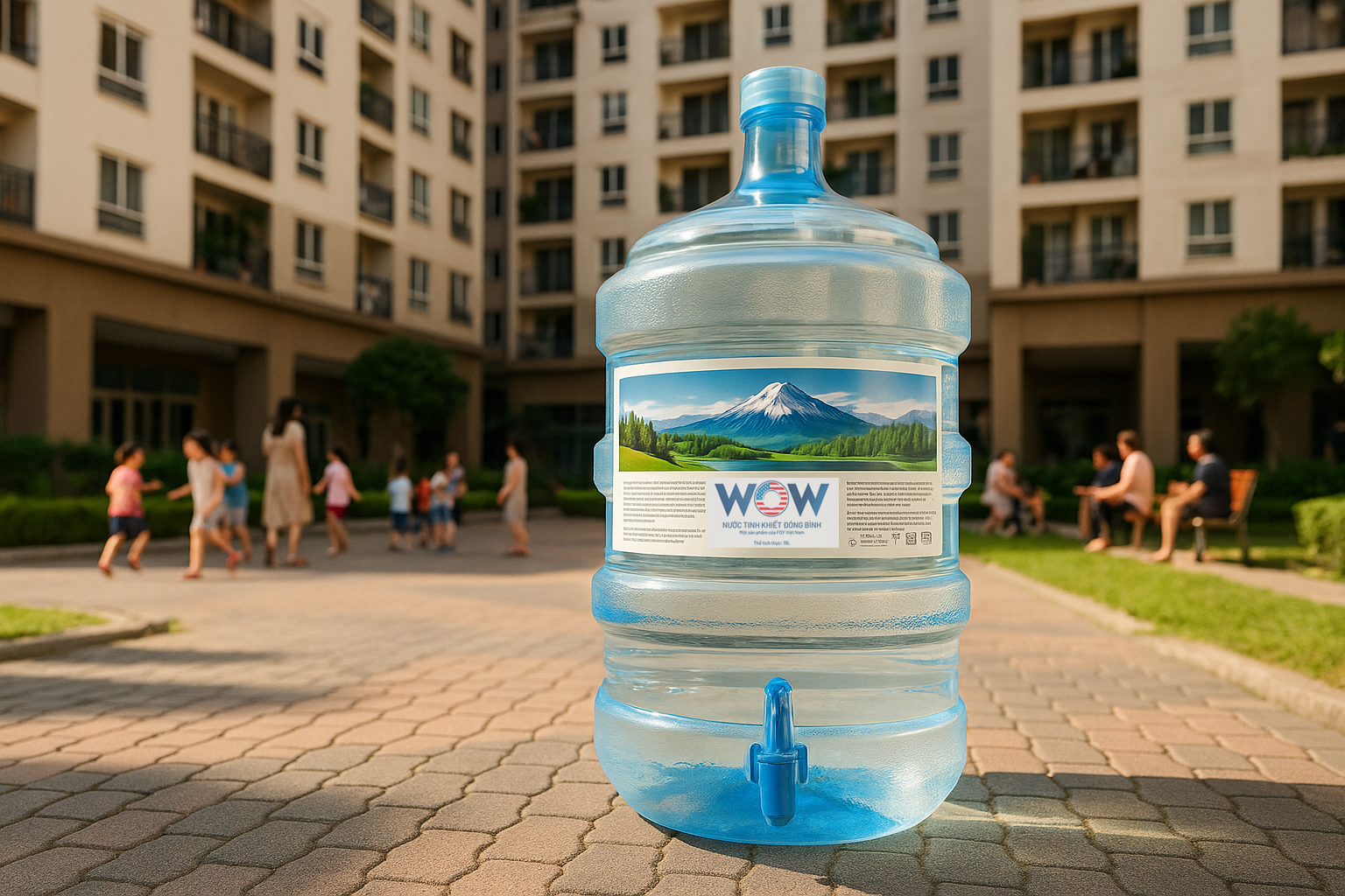 Hoàn tiền vỏ đổi nước bình ở khu dân cư Vườn Cau