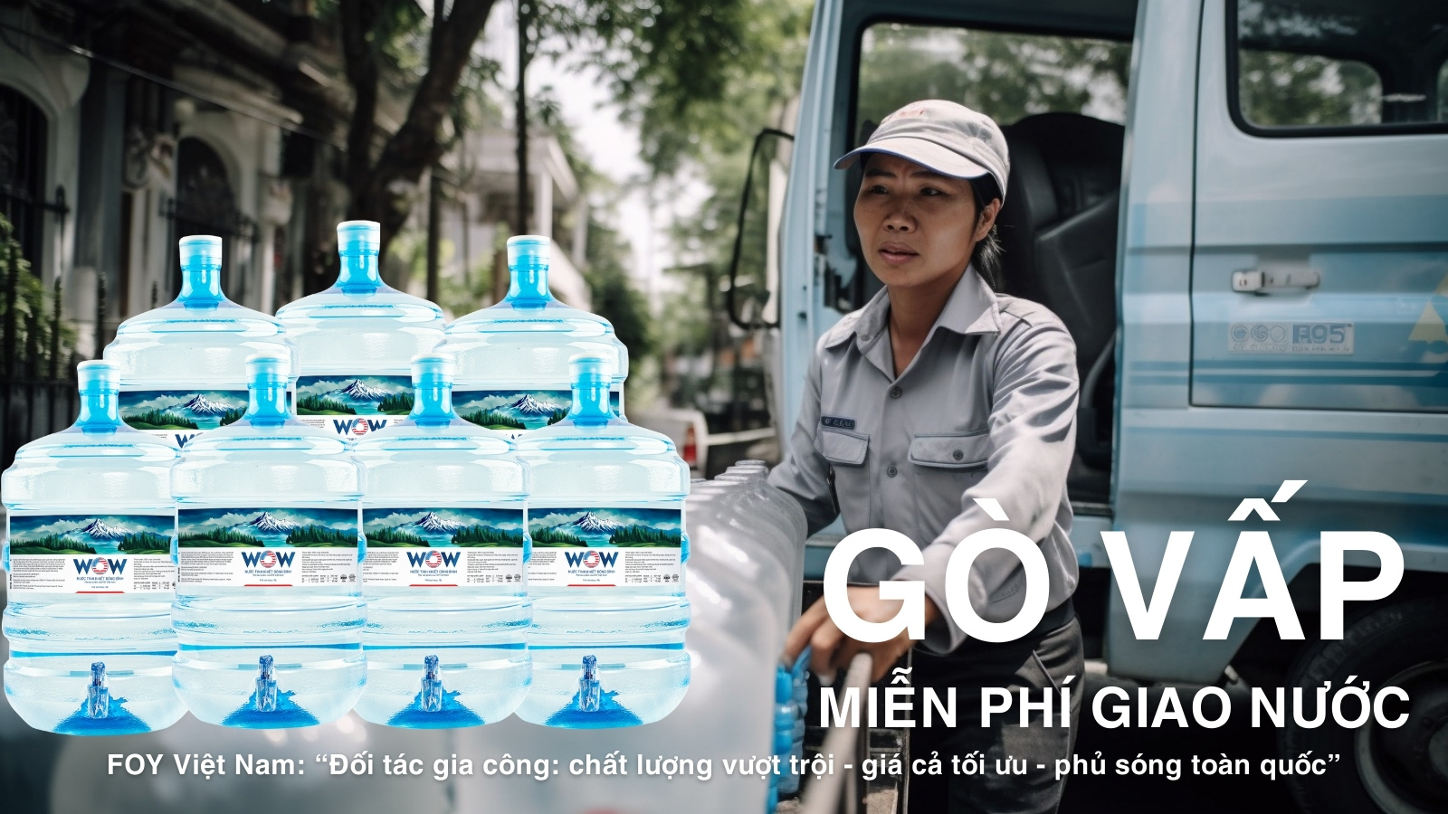 Giao nước uống tận nhà Gò Vấp - Hoàn tiền vỏ bình cũ