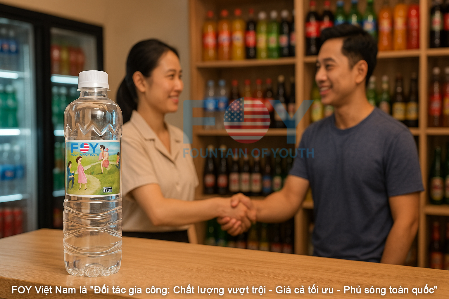 Tuyển Đại Lý Cấp 1 Phân Phối Nước Uống FOY – Lợi Nhuận Hấp Dẫn, Ưu Đãi Khổng Lồ Chờ Bạn