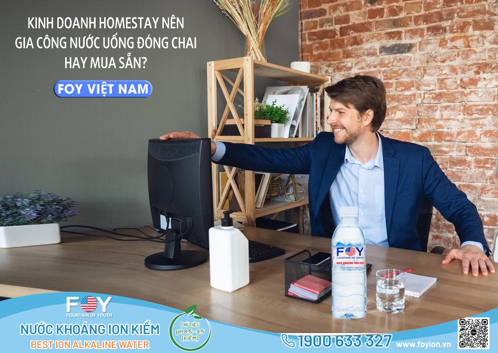 Kinh Doanh Homestay Có Nên Gia Công Nước Uống Đóng Chai