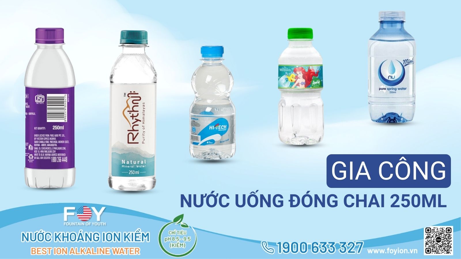 10+ mẫu gia công nước uống đóng chai 250ml thịnh hành