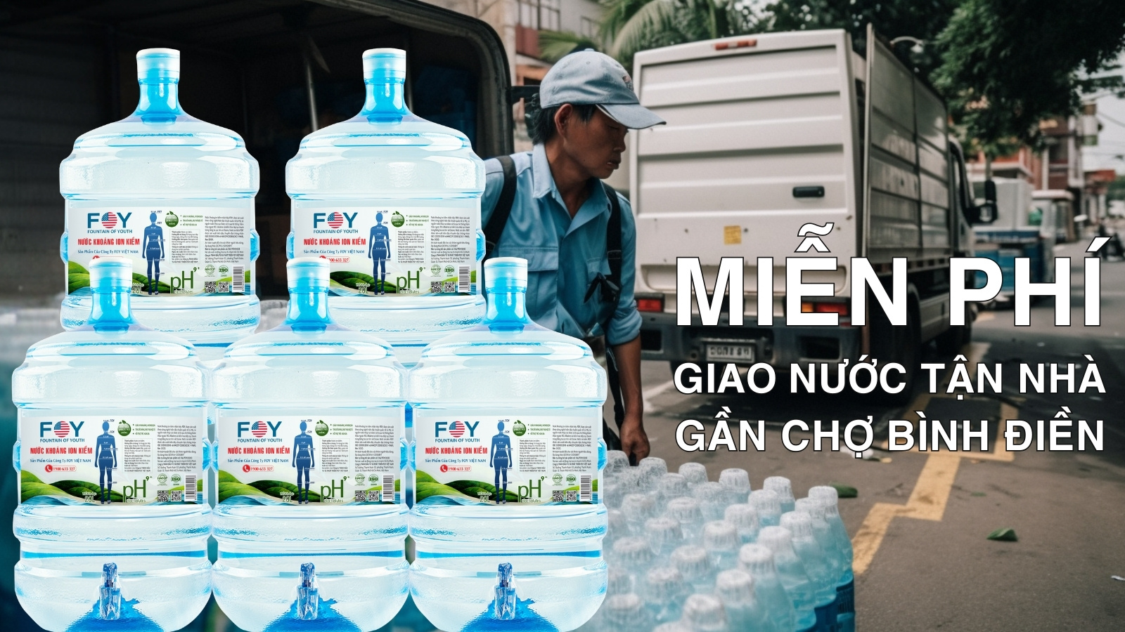 Miễn Phí Giao Nước Tận Nhà Gần Chợ Bình Điền