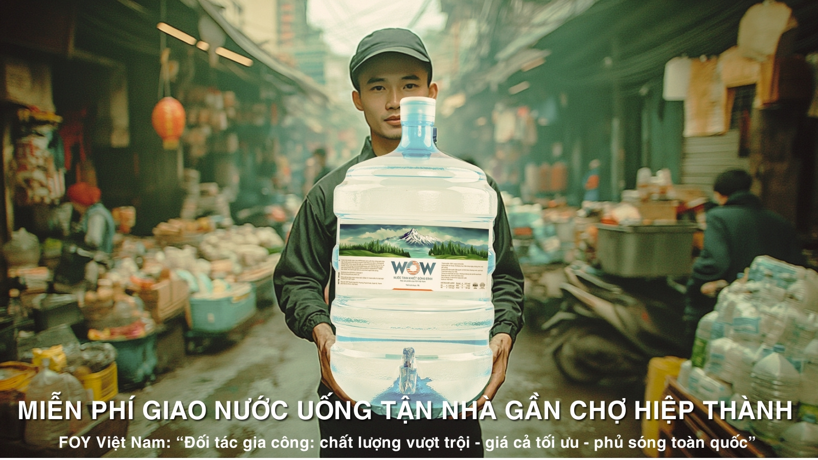 Miễn Phí Giao Nước Tận Nhà Gần Chợ Hiệp Thành