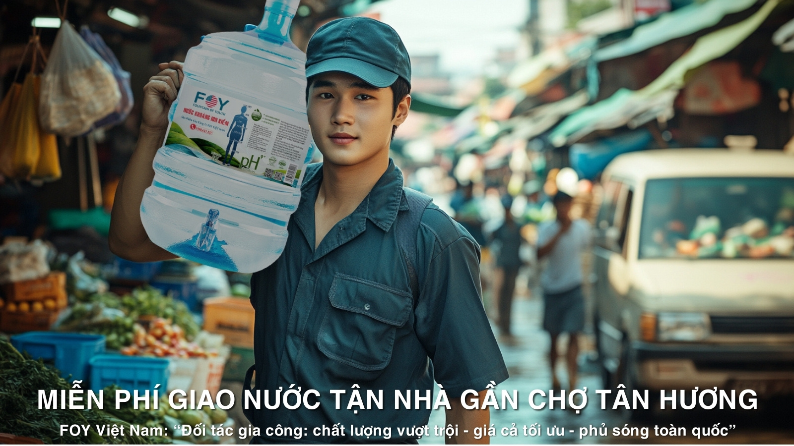 Miễn Phí Giao Nước Tận Nhà Gần Chợ Tân Hương