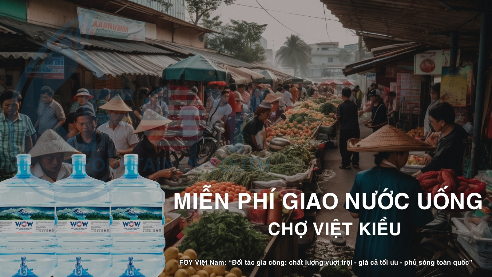 Miễn Phí Giao Nước Tận Nhà Gần Chợ Việt Kiều