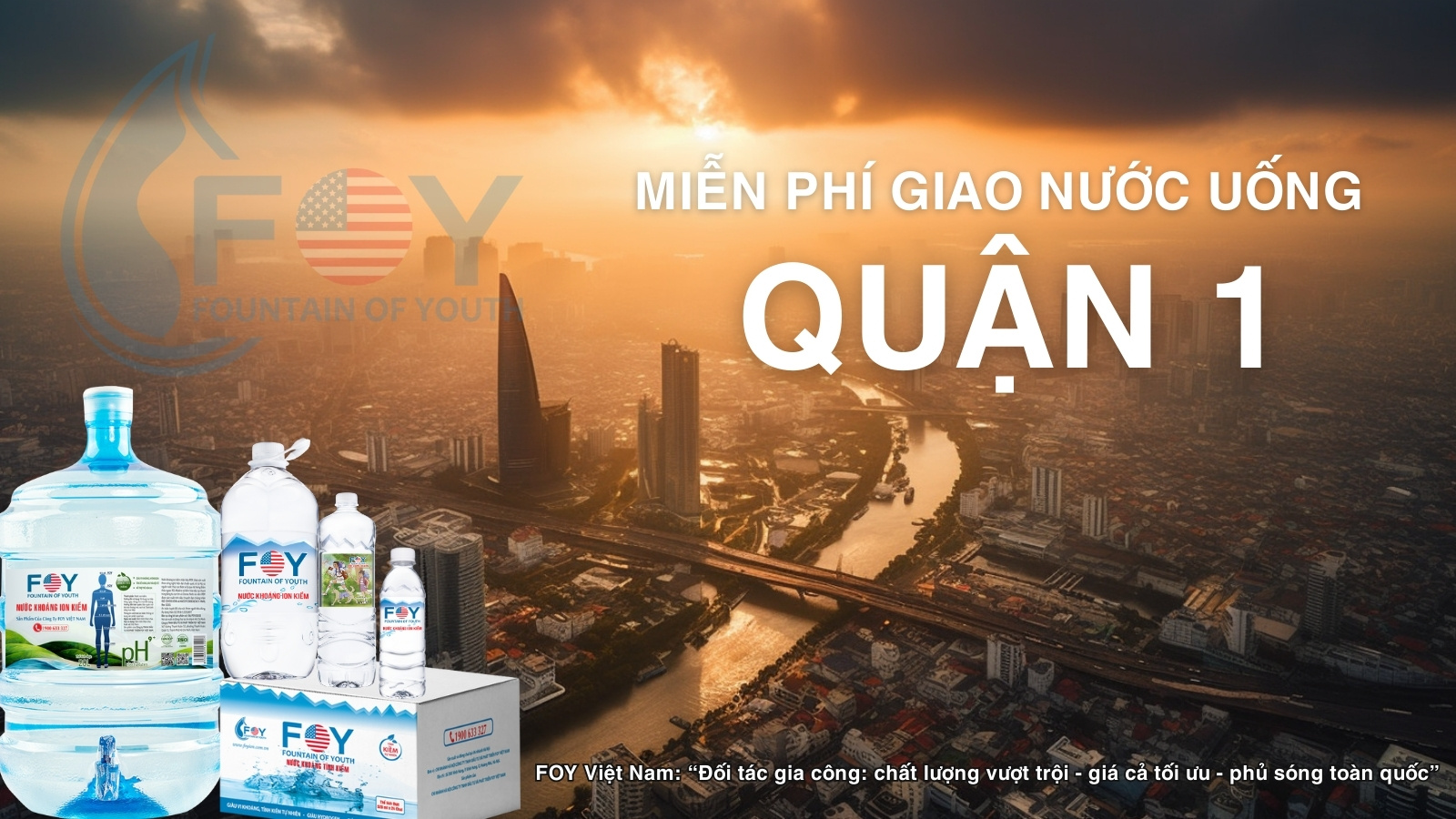 Tổng đài giao nước uống tận nhà quận 1