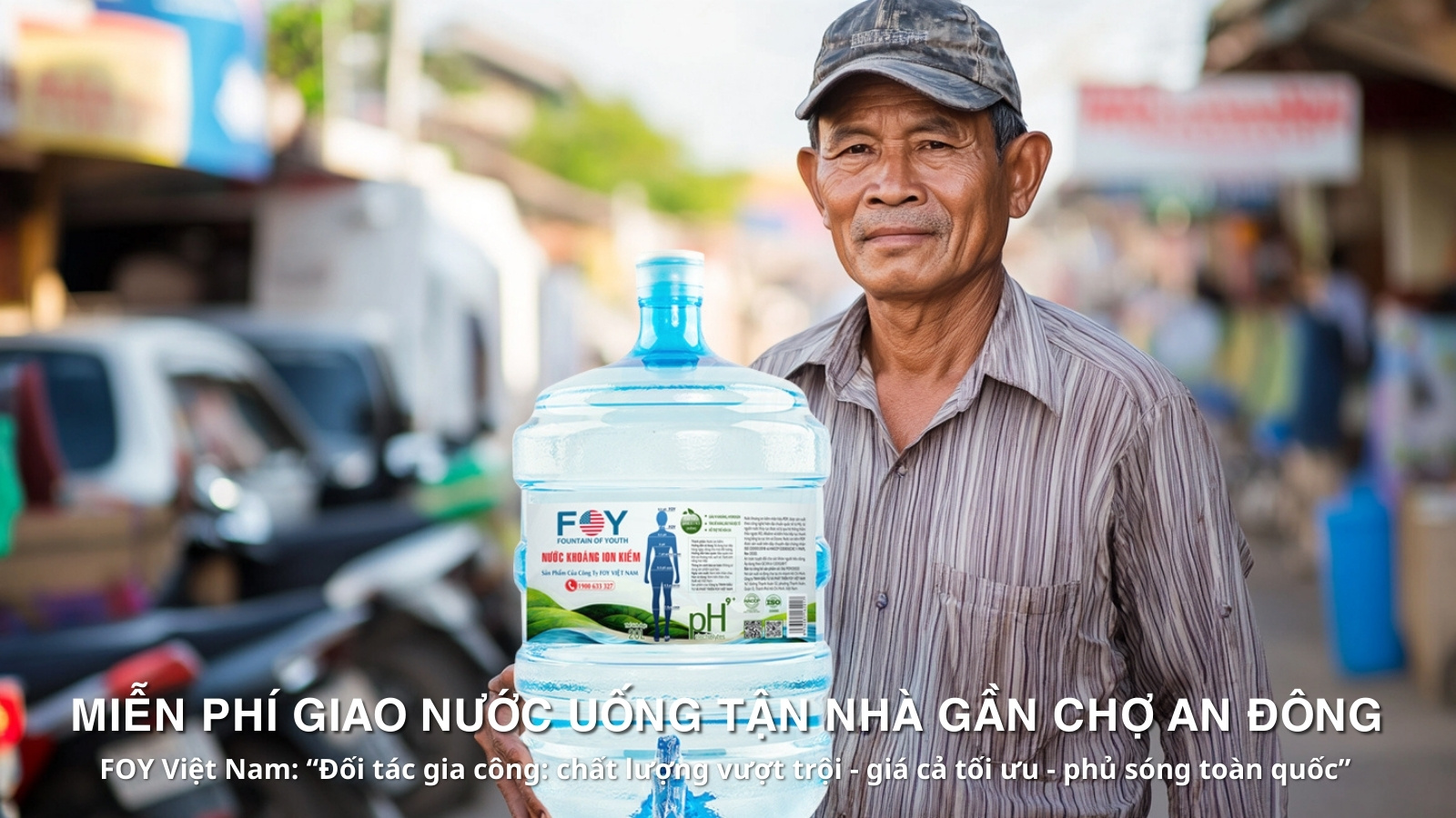 Miễn Phí Giao Nước Uống Tận Nhà Gần Chợ An Đông