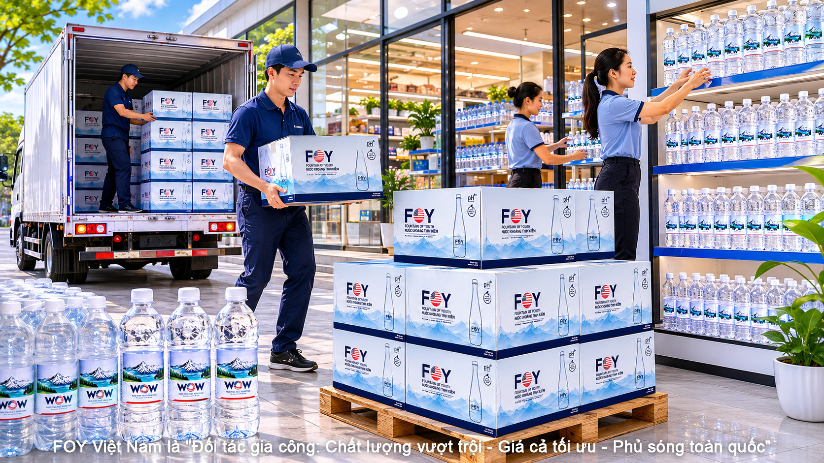 Hợp tác phân phối nước FOY với các cửa hàng tạp hoá – Lợi nhuận vững bền