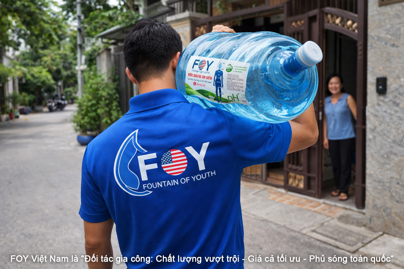 Giao nước kiềm tận nhà – giải pháp tiện lợi cho gia đình hiện đại bận rộn