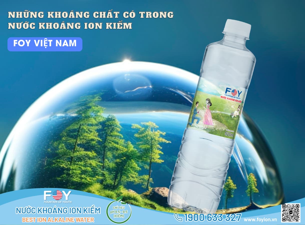 NHỮNG KHOÁNG CHẤT TUYỆT VỜI CỦA NƯỚC KHOÁNG ION KIỀM ĐÓNG CHAI QUẬN CẦU GIẤY