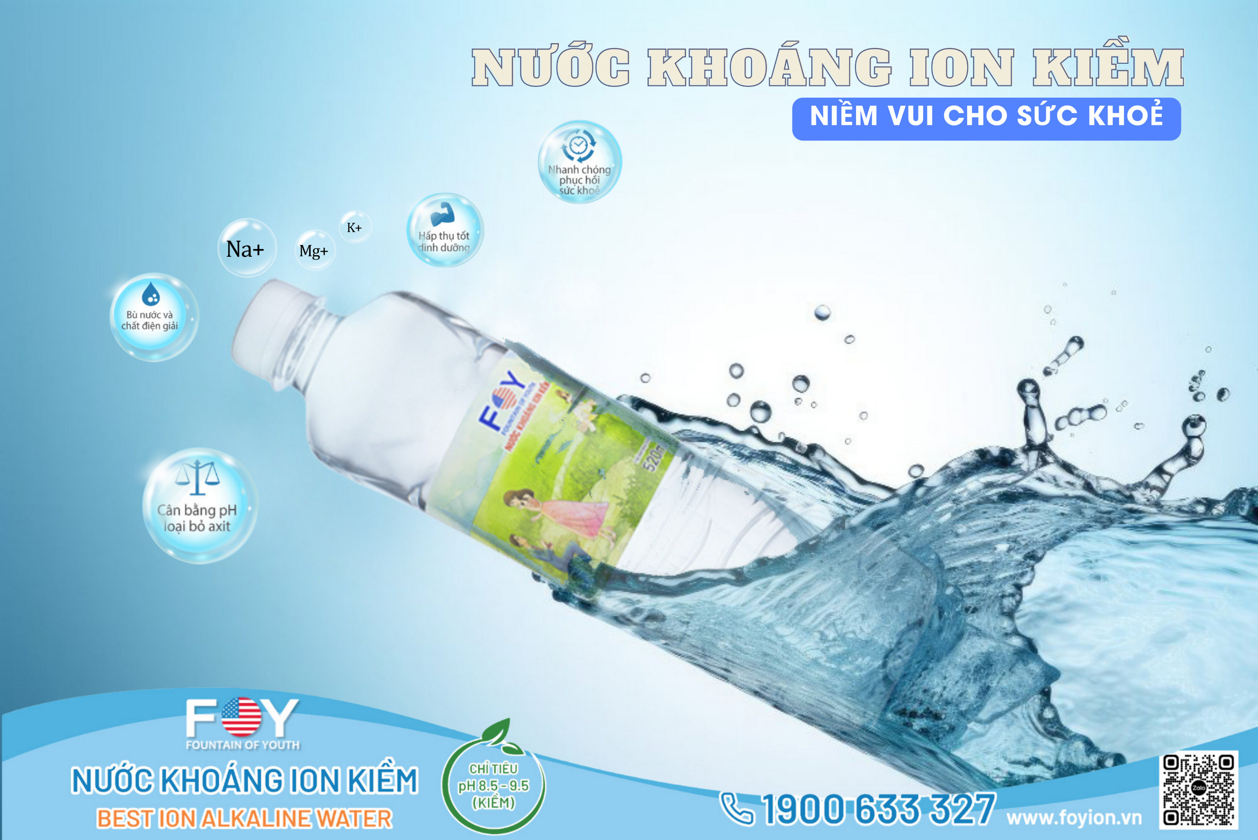 Nguồn dinh dưỡng có trong nước khoáng ion kiềm
