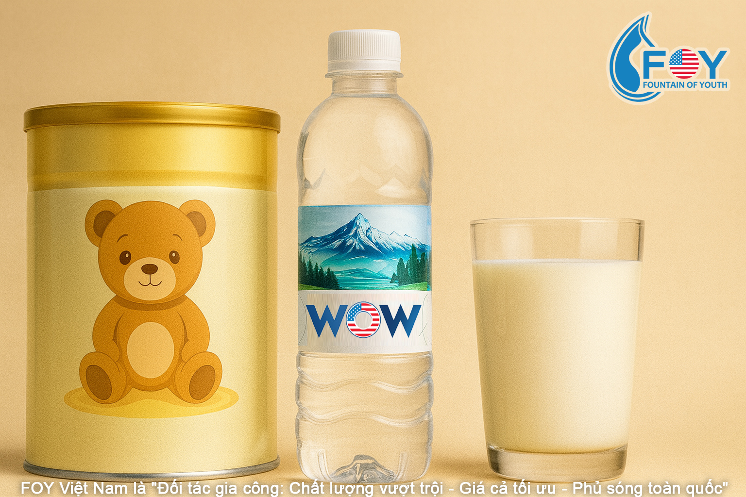 Nên dùng nước đóng chai nào pha sữa?