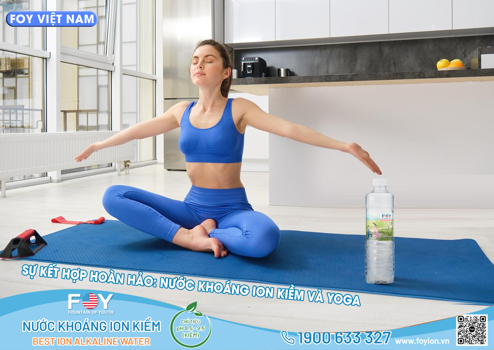 SỰ KẾT HỢP HOÀN HẢO GIỮA NƯỚC KHOÁNG ION KIỀM VÀ YOGA