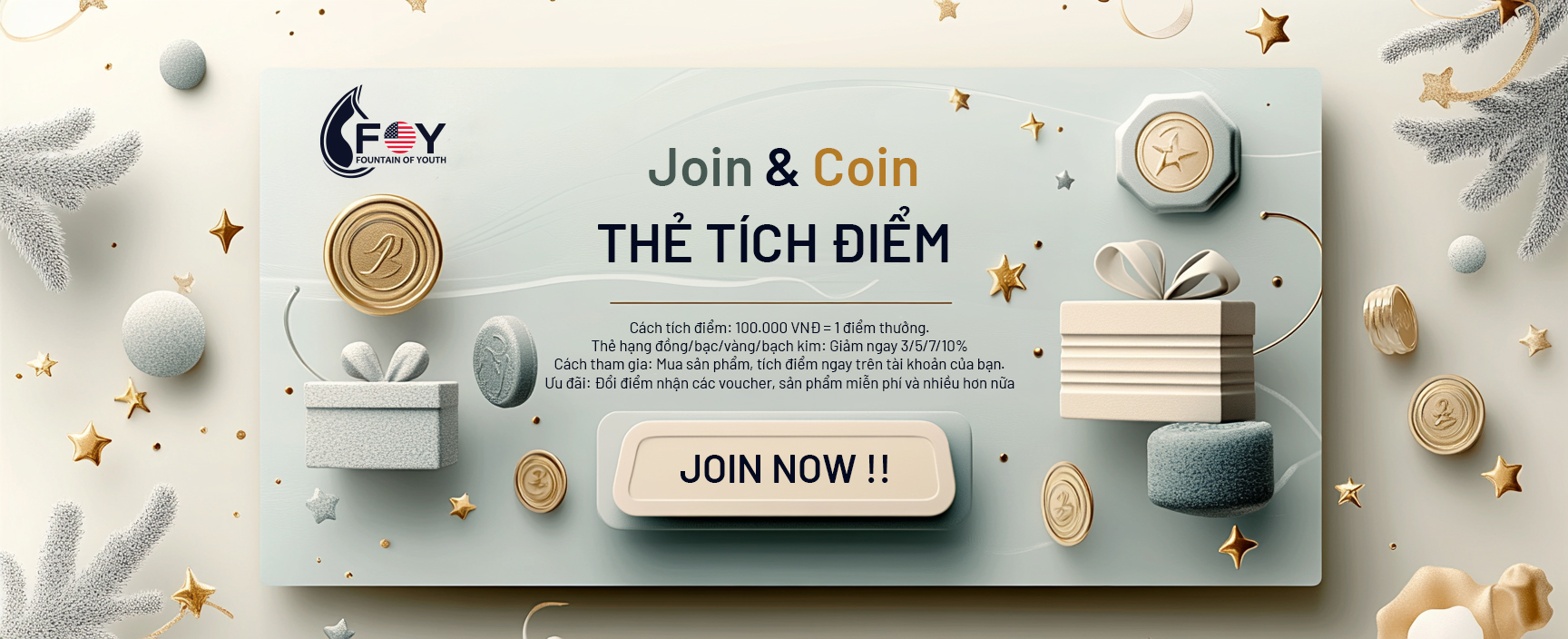 ƯU ĐÃI THÀNH VIÊN: Tích điểm sâu - Giảm giá mạnh