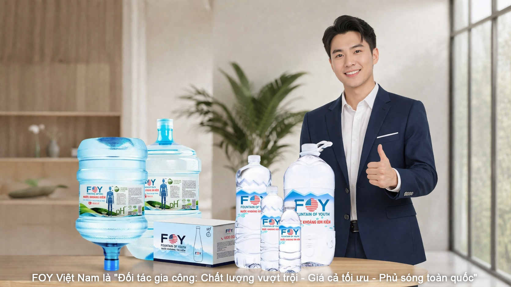 Top 5 lý do nên hợp tác phân phối nước tinh khiết FOY