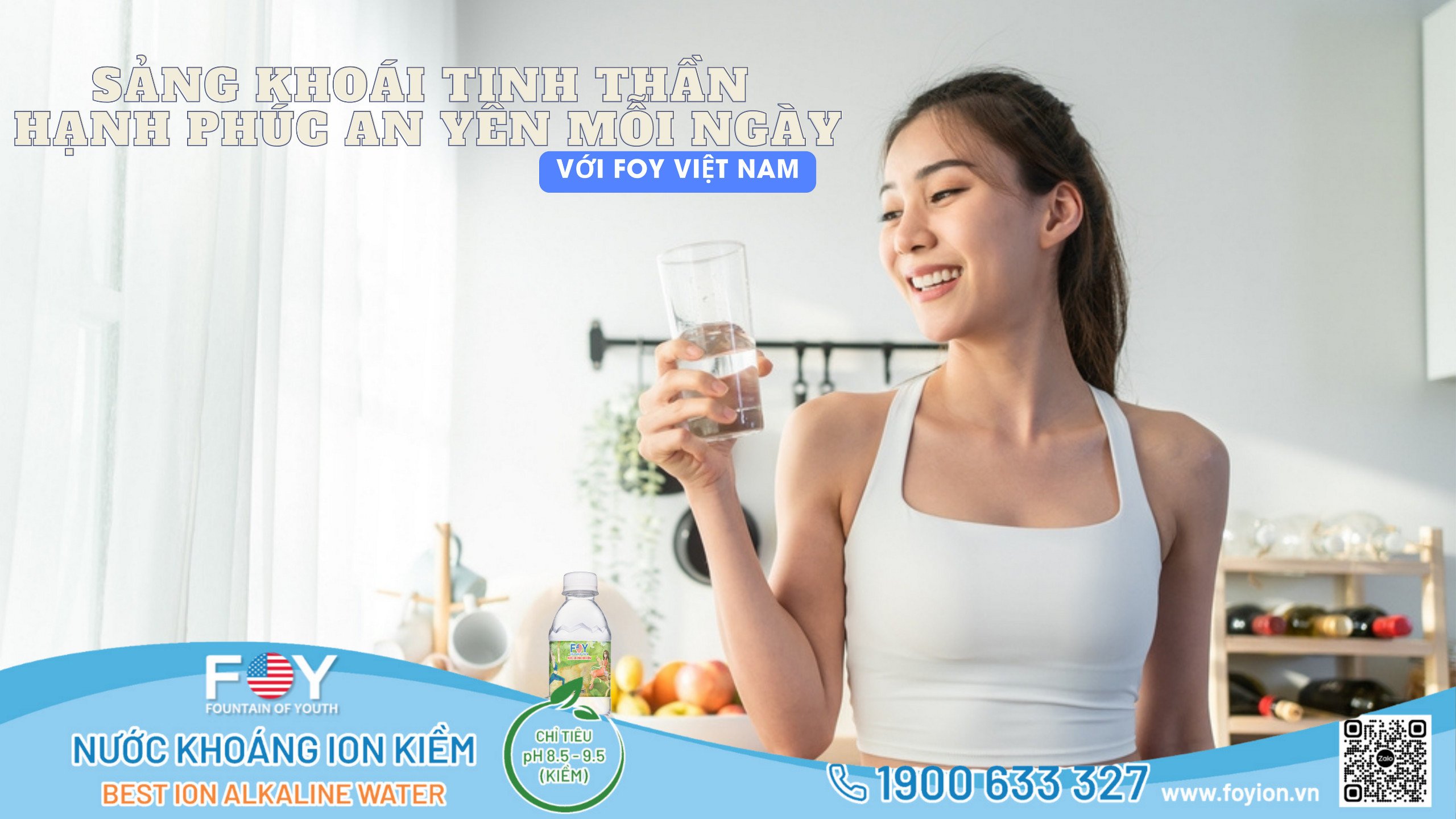 Nước khoáng ion kiềm - Bí quyết sảng khoái tinh thần và an yên mỗi ngày