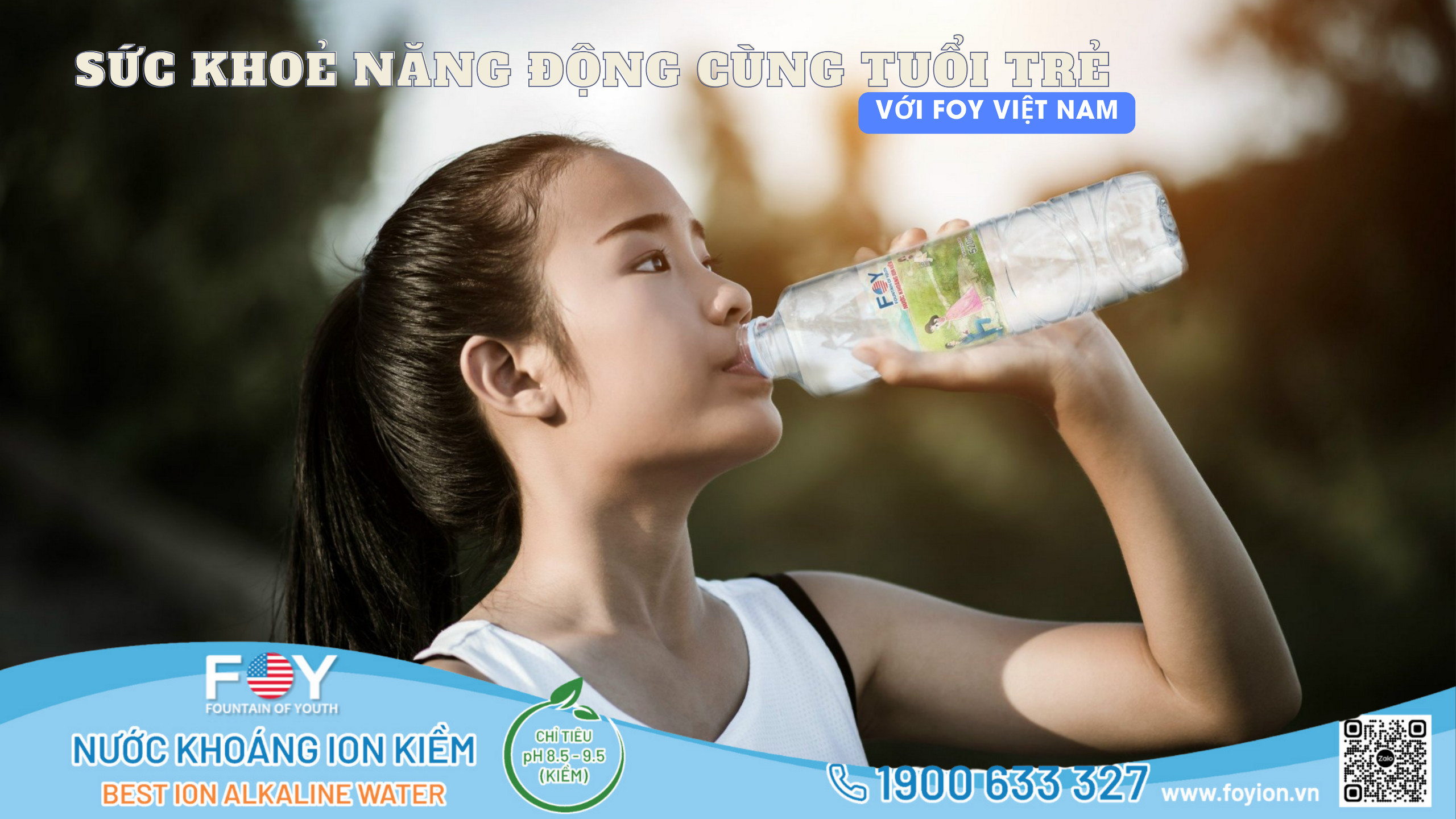 TUỔI TRẺ NĂNG ĐỘNG CÙNG NƯỚC KHOÁNG ION KIỀM