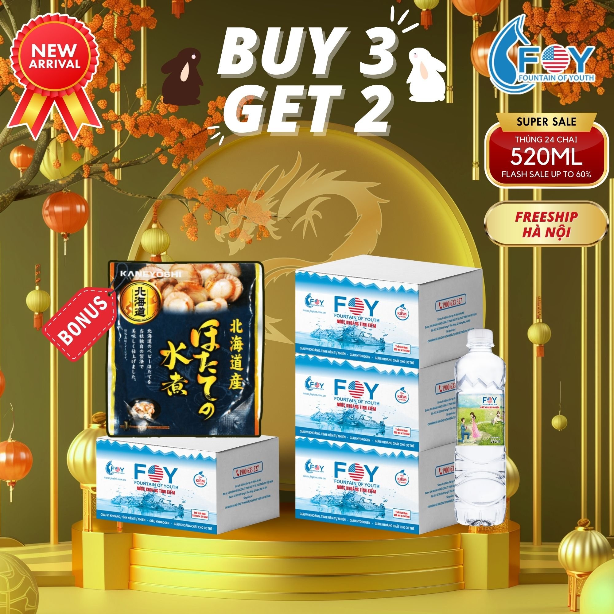 CHƯƠNG TRÌNH KHUYẾN MÃI SỐC - MUA 3 TẶNG 2 DÀNH TẶNG CHO KHÁCH HÀNG HÀ NỘI