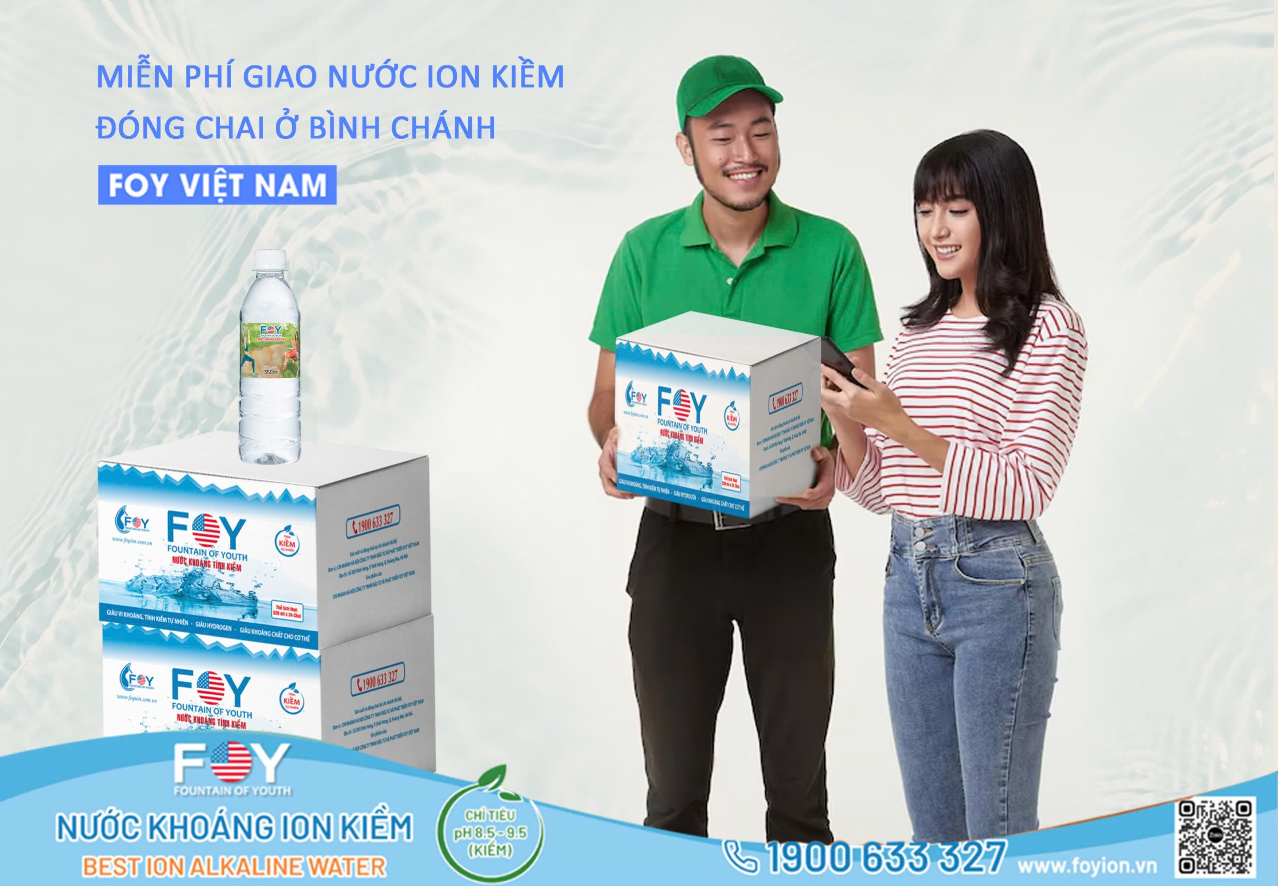 Miễn Phí Giao Nước Ion Kiềm Đóng Chai Ở Bình Chánh