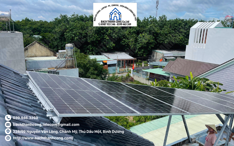 Hệ thống điện năng lượng mặt trời 5kW không lưu trữ