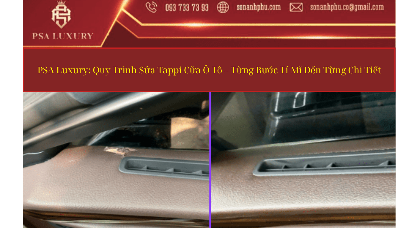 Xử Lý Xước, Rách Tapi Cửa Ô Tô – Giải Pháp Giữ Gìn Sự Sang Trọng Nội Thất Nguyên Bản