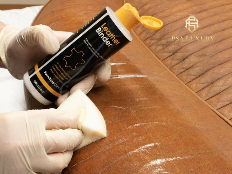 Tăng độ bền cho da trước khi sửa với Leather Binder