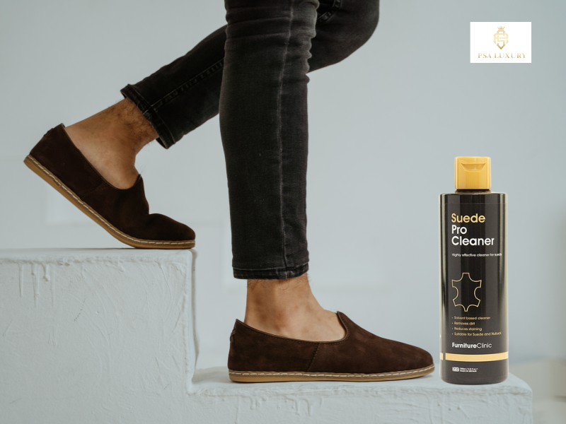 Dung dịch xử lý da lộn với Pro Suede Clean
