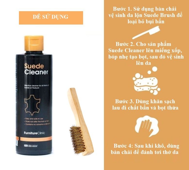 Dung dịch vệ sinh da lộn, NuBuck – Suede Cleaner
