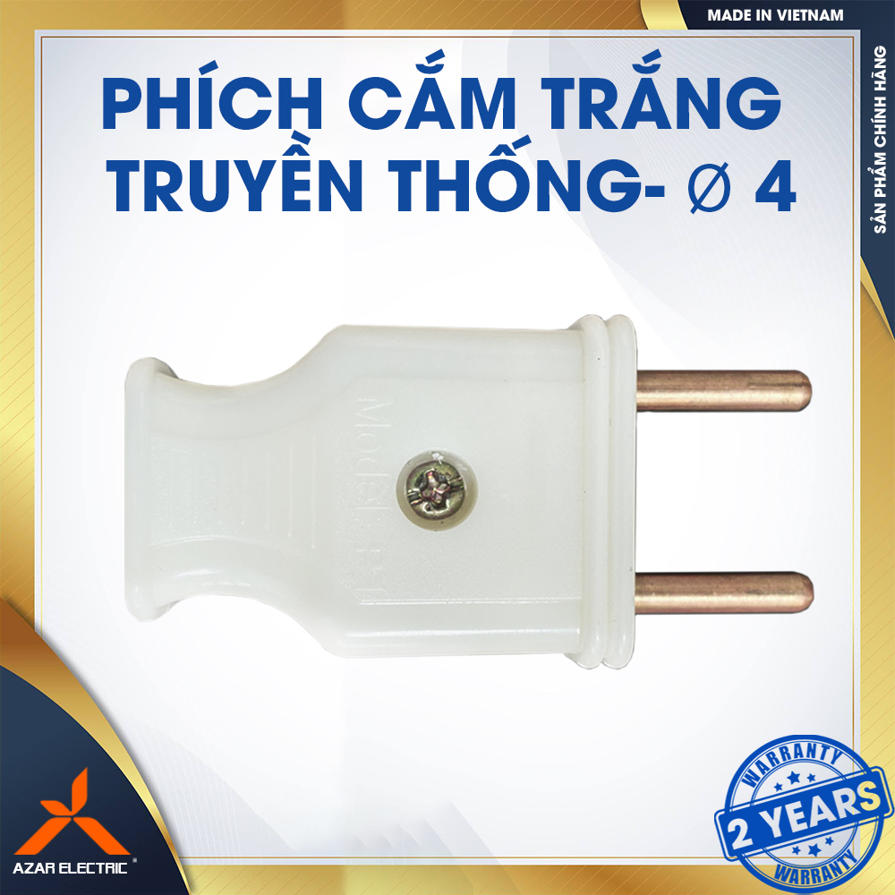 PHÍCH CẮM DƯƠNG A4 - Ø 4 (KHÔNG KẸP)