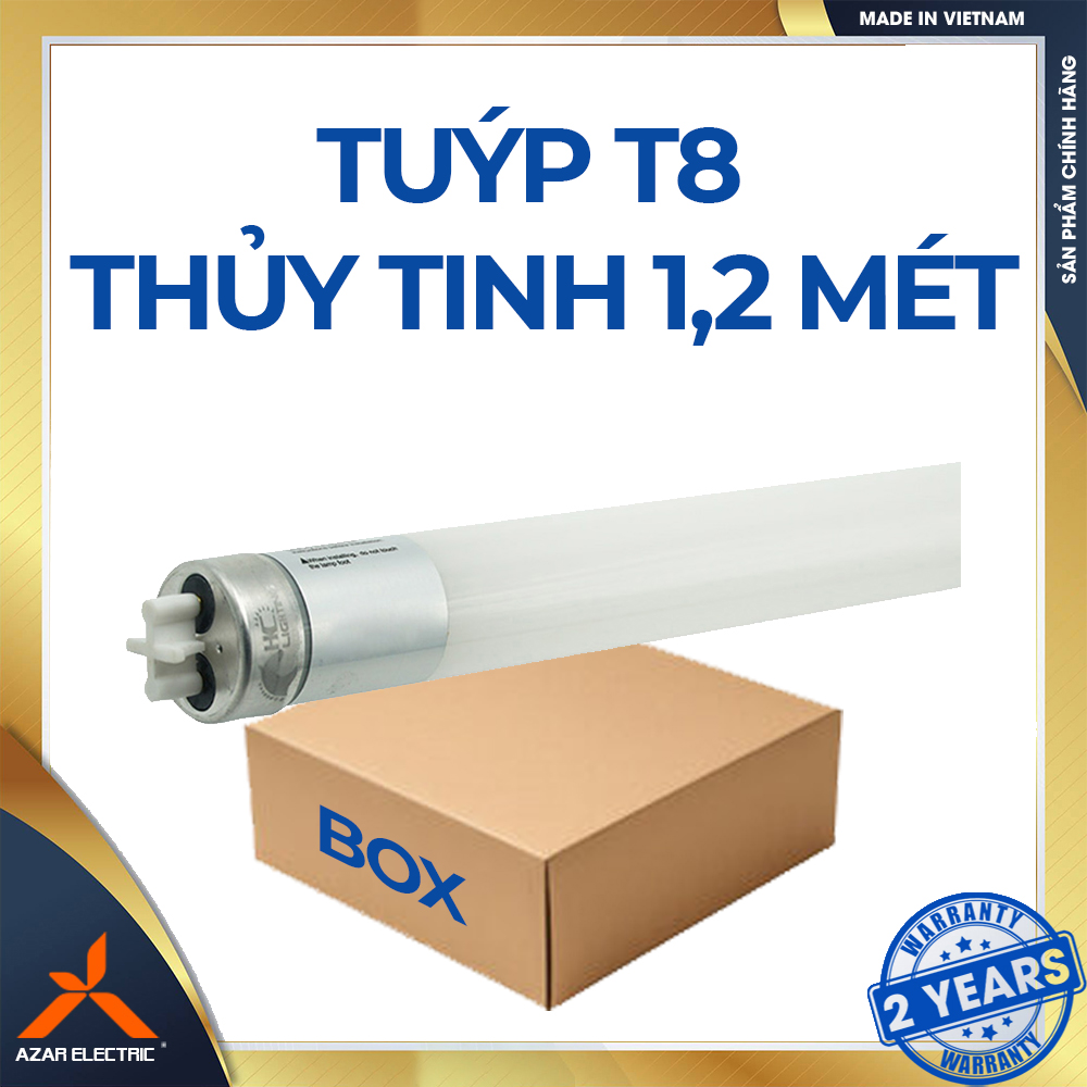 Tuýp T8 - Thuỷ tinh 40W - BH 3 năm