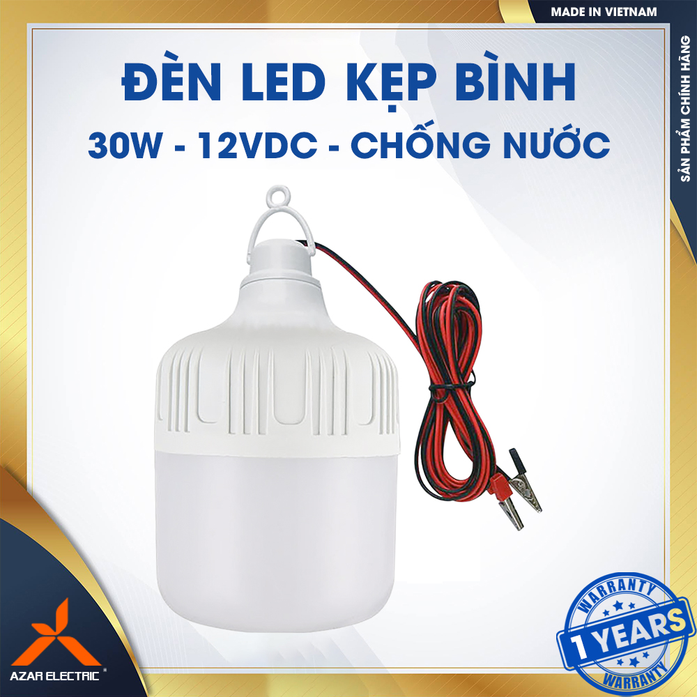 ĐÈN KẸP BÌNH 12DC - 30W - CHỐNG NƯỚC
