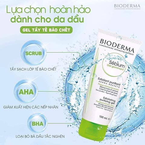 Tẩy da chết vật lý Bioderma Sebium Gel Gommant