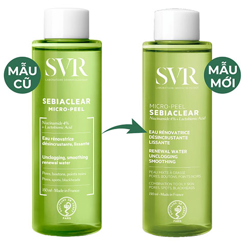 Toner giảm mụn SVR Sebiaclear Micro Peel cân bằng da