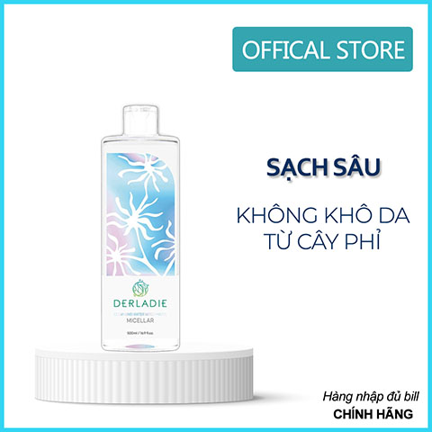 Nước tẩy trang sạch sâu Derladie Cleansing Water Witch Hazel 500ml