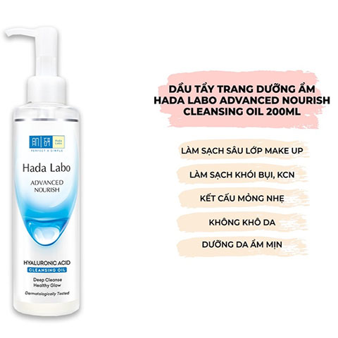 Dầu tẩy trang Hada Labo Advanced Nourish Hyaluronic Acid Cleansing Oil