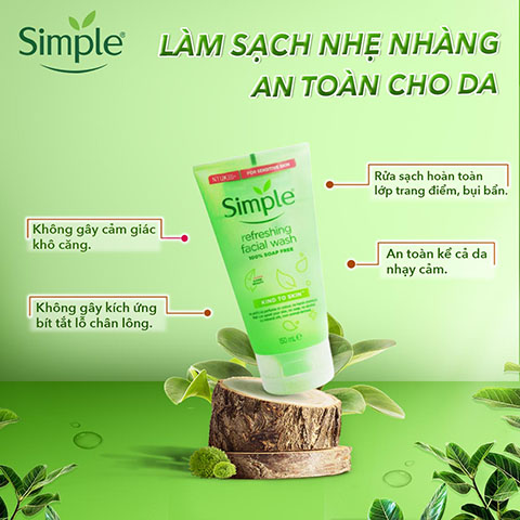 Simple Kind To Skin Refreshing Facial Wash