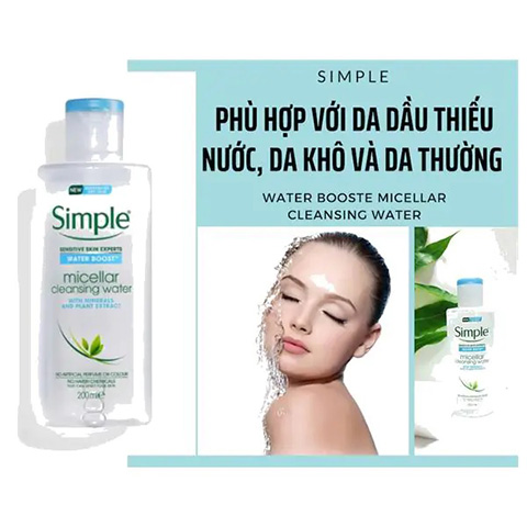 Tẩy trang Simple Water Boost Micellar Water