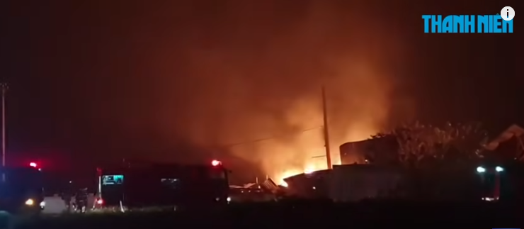 Điều tra vụ cháy xưởng sang chiết gas trái phép ở Hà Nội